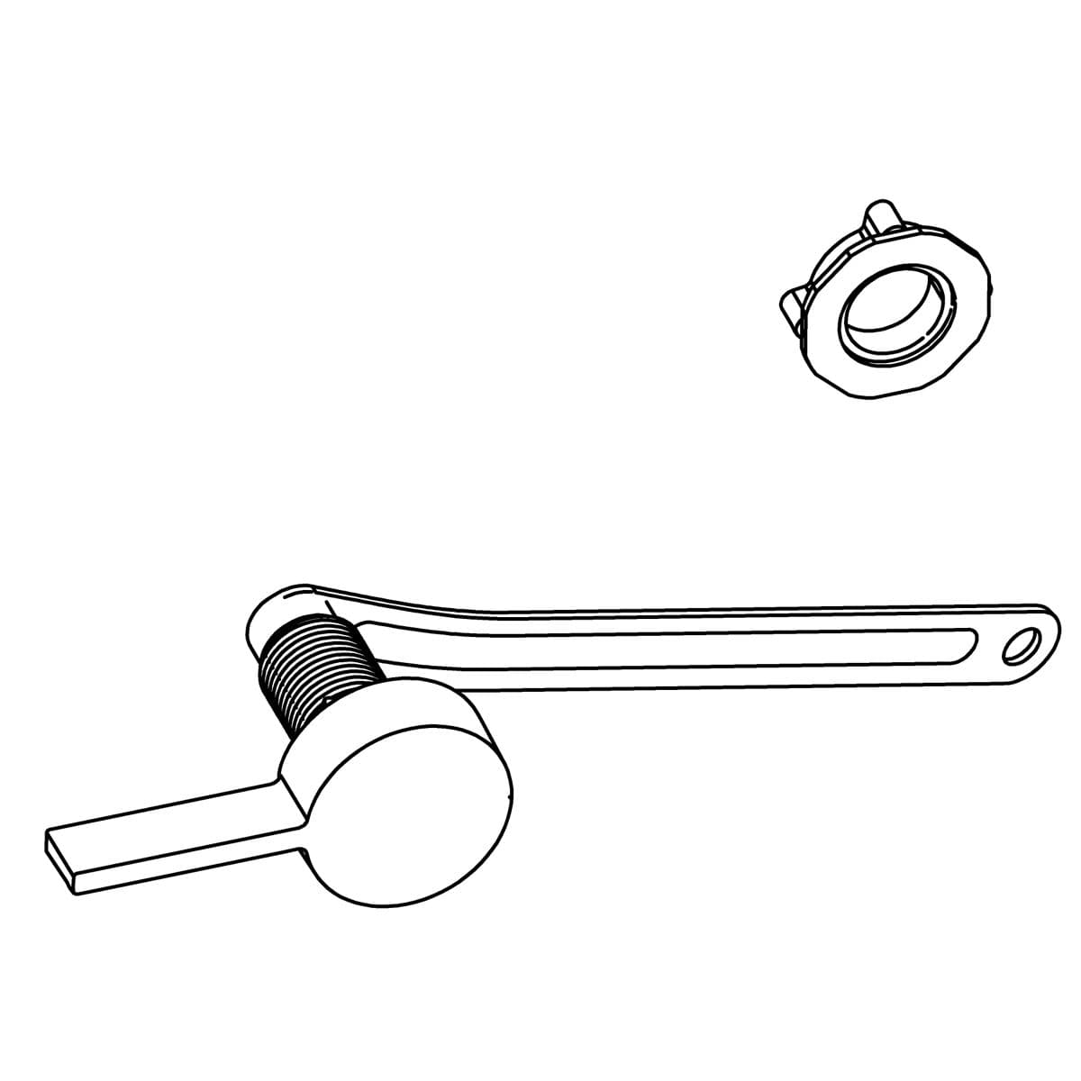 Kohler Genuine Parts TRIP Lever KIT - Brushed Chrome by Kohler Genuine Parts