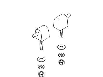 Kohler Genuine Parts Hinge Pack, Toilet Seat, Check - White by Kohler Genuine Parts