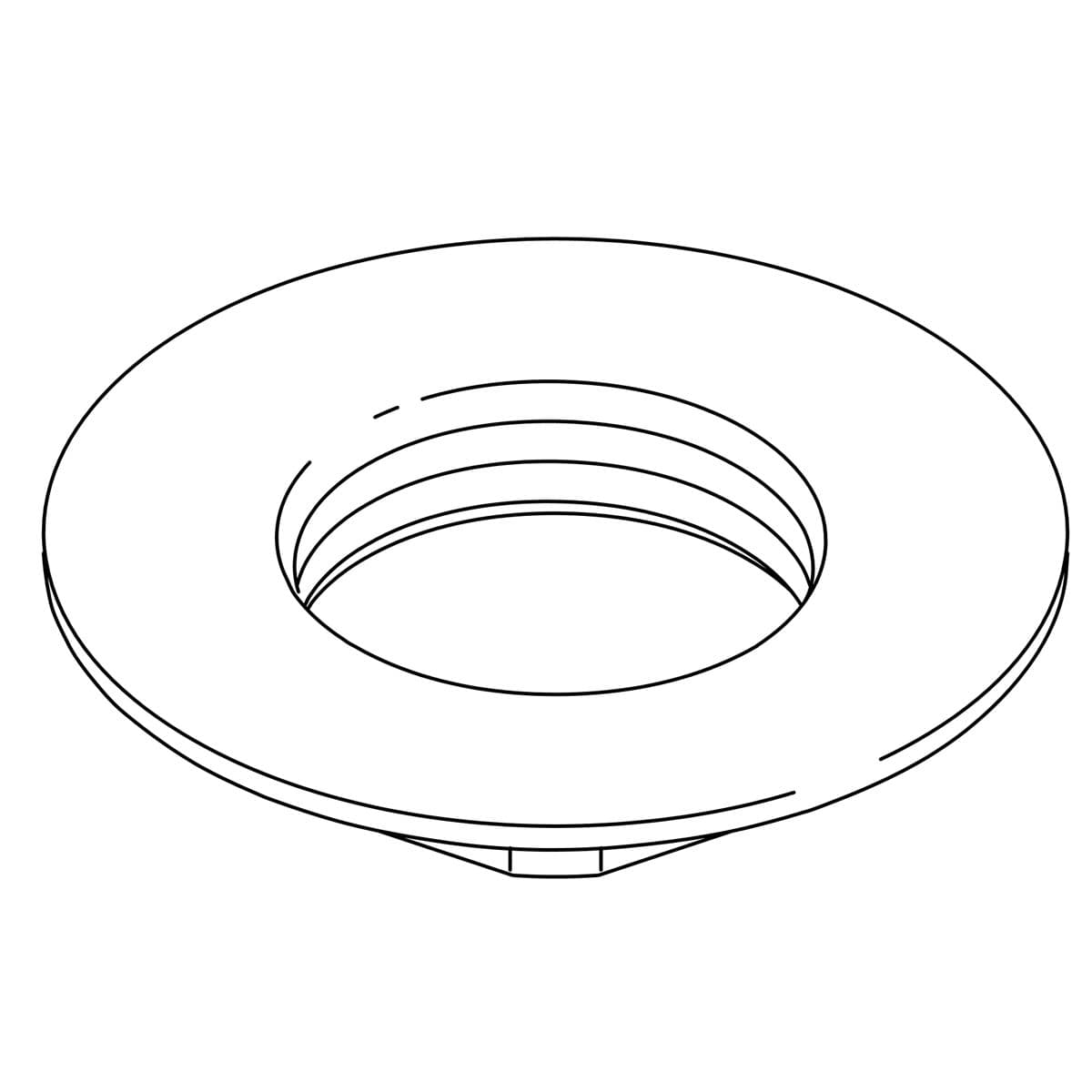 Kohler Genuine Parts Nut-flange, Drain - Polished Chrome by Kohler Genuine Parts