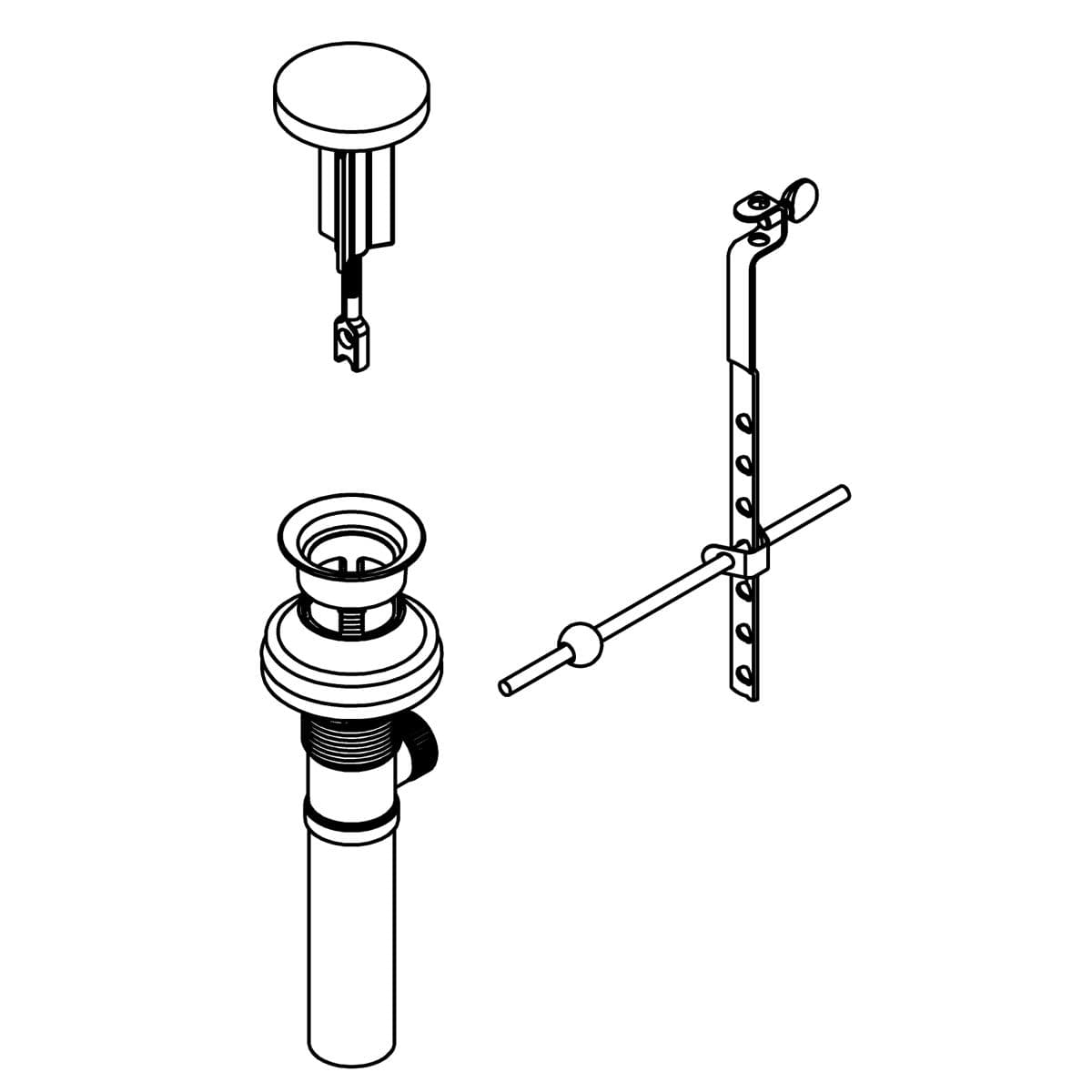 Kohler Genuine Parts Premier Drain WITH Overflow - Vibrant Brushed Moderne Brass by Kohler Genuine Parts
