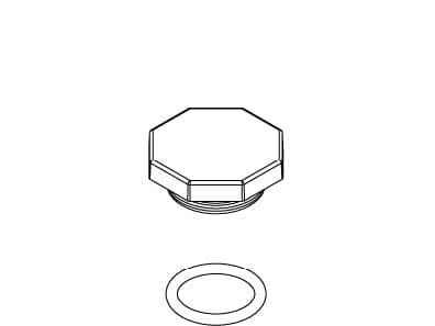 Kohler Genuine Parts Kit,plug Button COLD - Vibrant Brushed Nickel by Kohler Genuine Parts