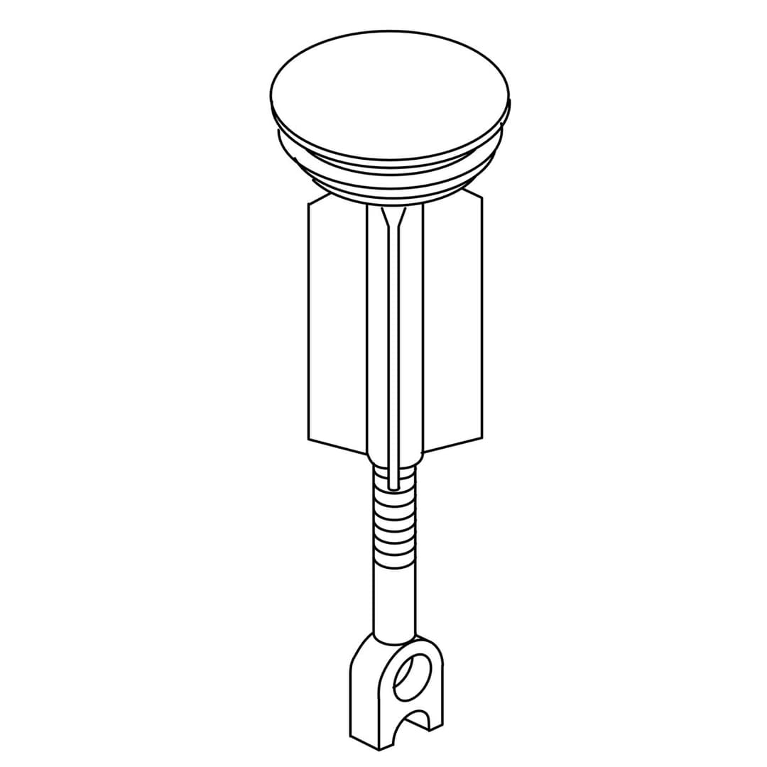 Kohler Genuine Parts Plunger Assy, Brass - Matte Black by Kohler Genuine Parts