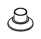 Kohler Genuine Parts Escutcheon, Transitional/traditional - Matte Black by Kohler Genuine Parts