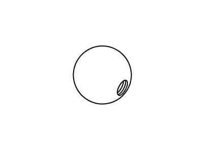 Kohler Genuine Parts Ball, Drain ROD (exposed) - Blackened Bronze by Kohler Genuine Parts