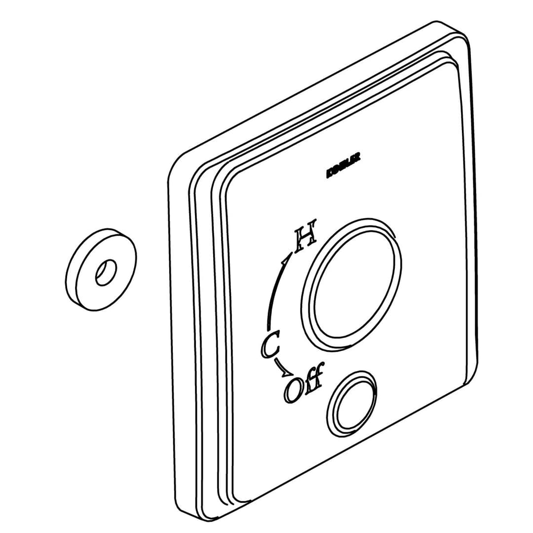Kohler Genuine Parts Escutcheon KIT - Vibrant Brushed Bronze by Kohler Genuine Parts