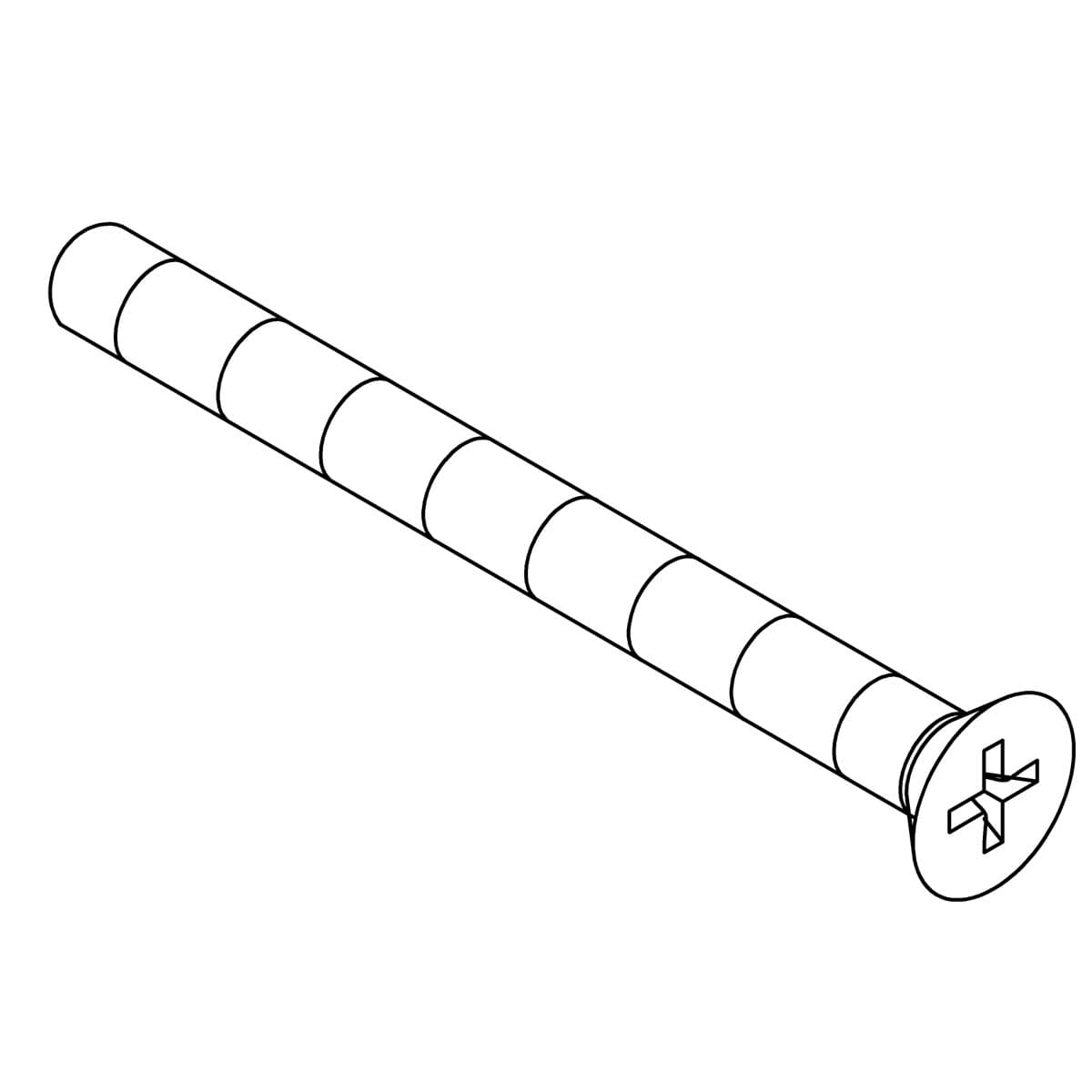 Kohler Genuine Parts Screw 8-32 X 2.500, FLAT HEAD by Kohler Genuine Parts
