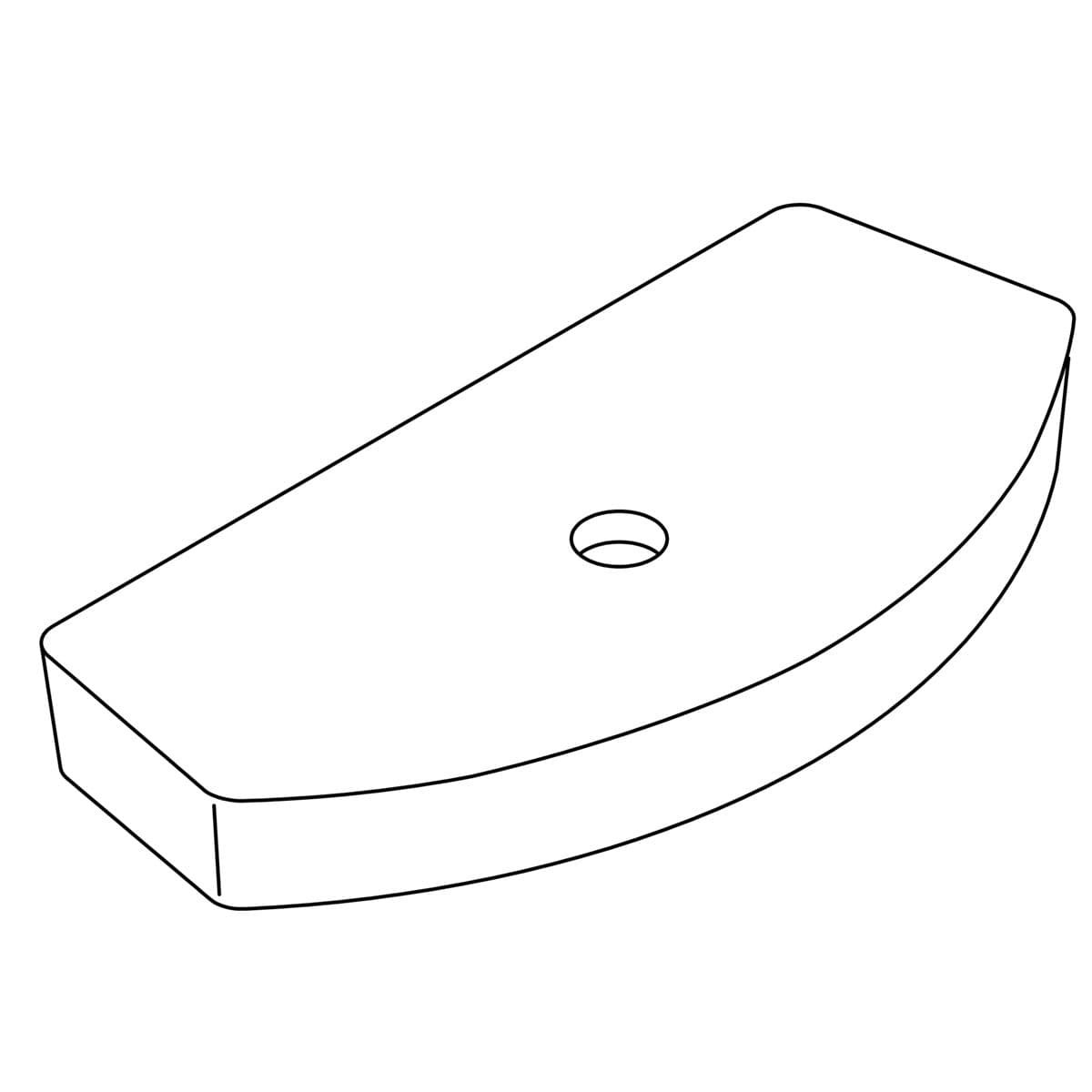 Kohler Genuine Parts Toilet TANK Cover - Biscuit by Kohler Genuine Parts