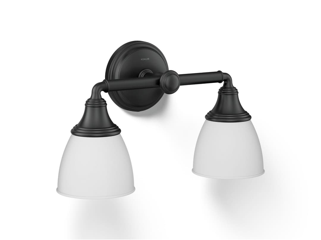 Kohler Devonshire Two-light sconce - Matte Black by Kohler