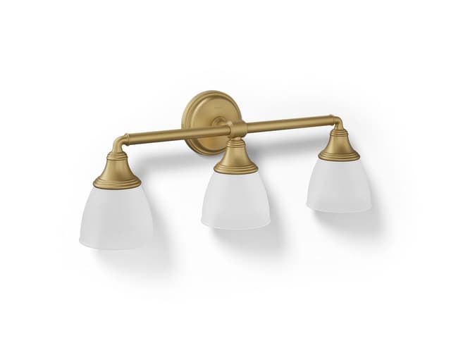 Kohler Devonshire Three-light sconce - Brushed Moderne Brass