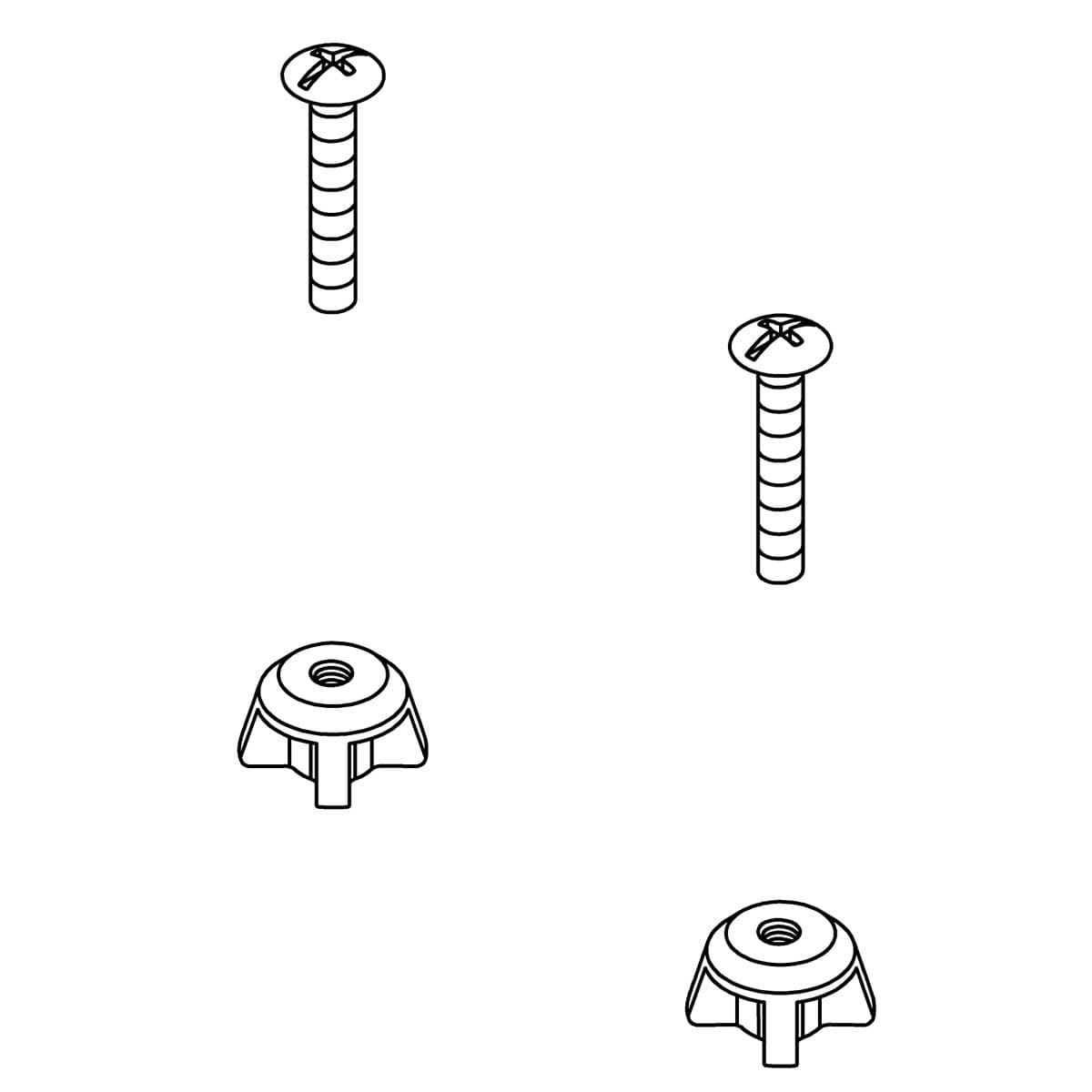 Kohler Genuine Parts Hardware Pack, Toilet SEAT by Kohler Genuine Parts
