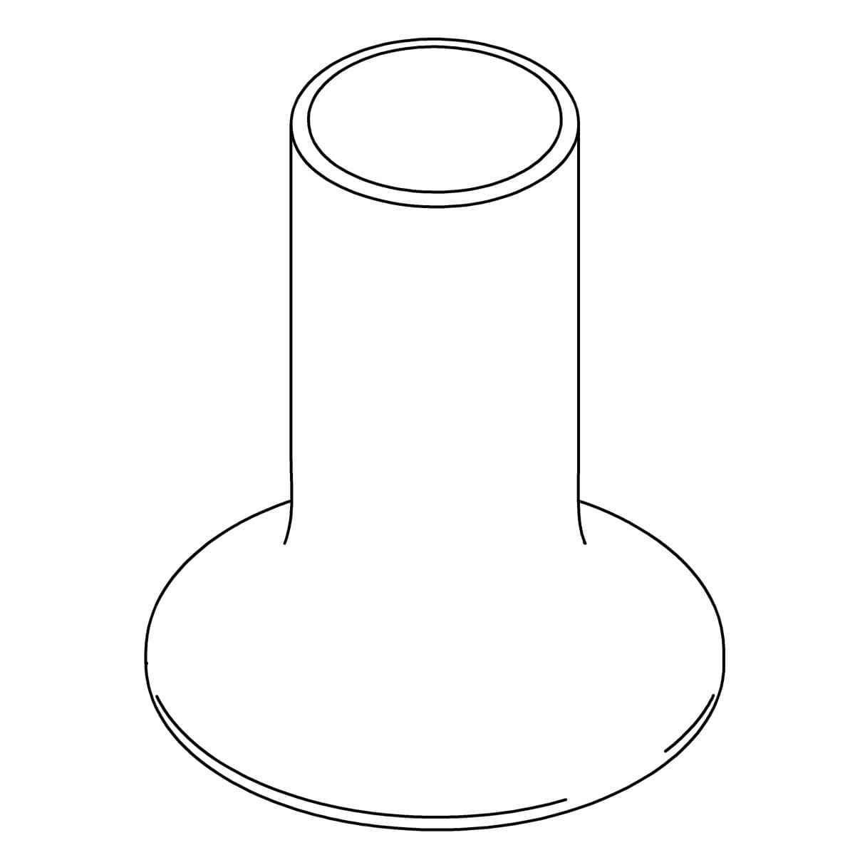 Kohler Genuine Parts Escutcheon, Contemporary - Matte Black by Kohler Genuine Parts