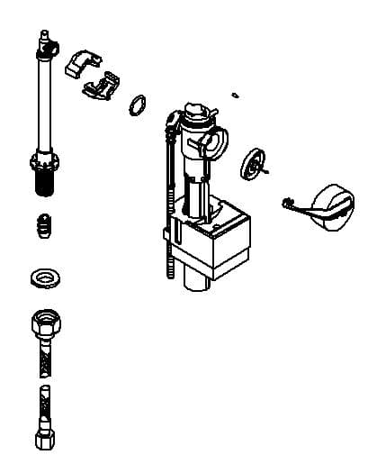 Kohler Genuine Parts FILL Valve Assembly by Kohler Genuine Parts