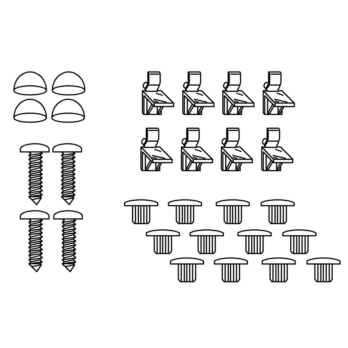 Kohler Genuine Parts Hardware FOR CLR WITH L Clips by Kohler Genuine Parts