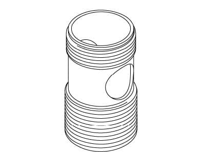 Kohler Genuine Parts Body, GRID Drain - Bright Chrome by Kohler Genuine Parts