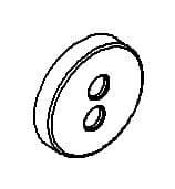 Kohler Genuine Parts Escutcheon - Polished Chrome by Kohler Genuine Parts