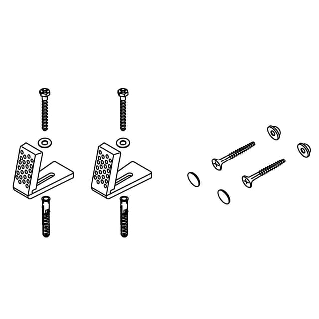 Kohler Genuine Parts Floor Mounting KIT Assembly - Almond