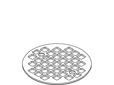 Kohler Genuine Parts Strainer Plate Round - Matte Black by Kohler Genuine Parts