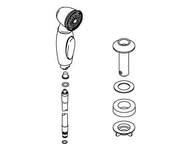 Kohler Genuine Parts Assembly-side Spray - Polished Chrome by Kohler Genuine Parts