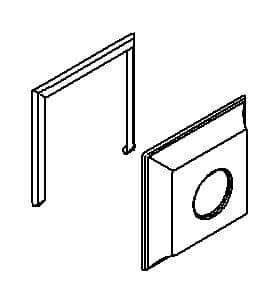 Kohler Genuine Parts FACE Plate Assy, B&S, Square - Polished Chrome by Kohler Genuine Parts