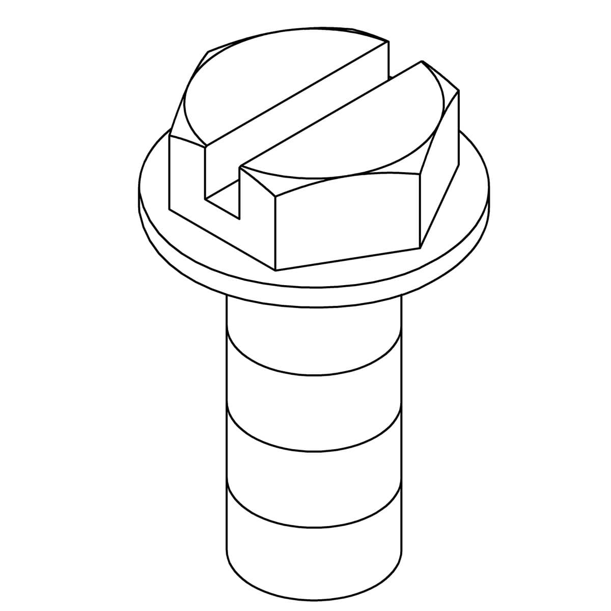 Kohler Genuine Parts Screw, 1/4-20 X 0.748, FLAT HEAD by Kohler Genuine Parts