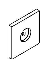 Kohler Genuine Parts Escutcheon - Vibrant Brushed Nickel by Kohler Genuine Parts