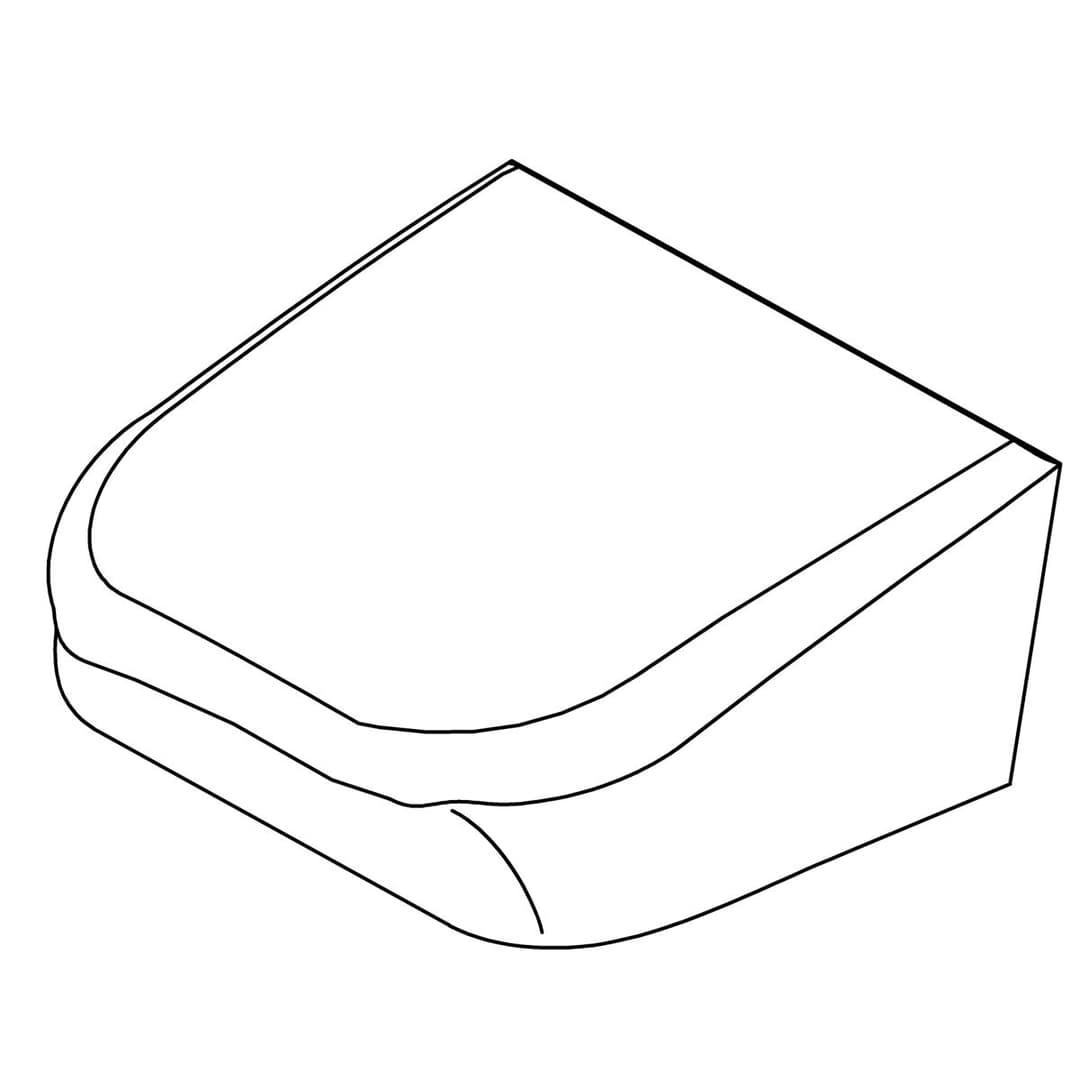 Kohler Genuine Parts Hinge BASE Cover - Mexican Sand by Kohler Genuine Parts