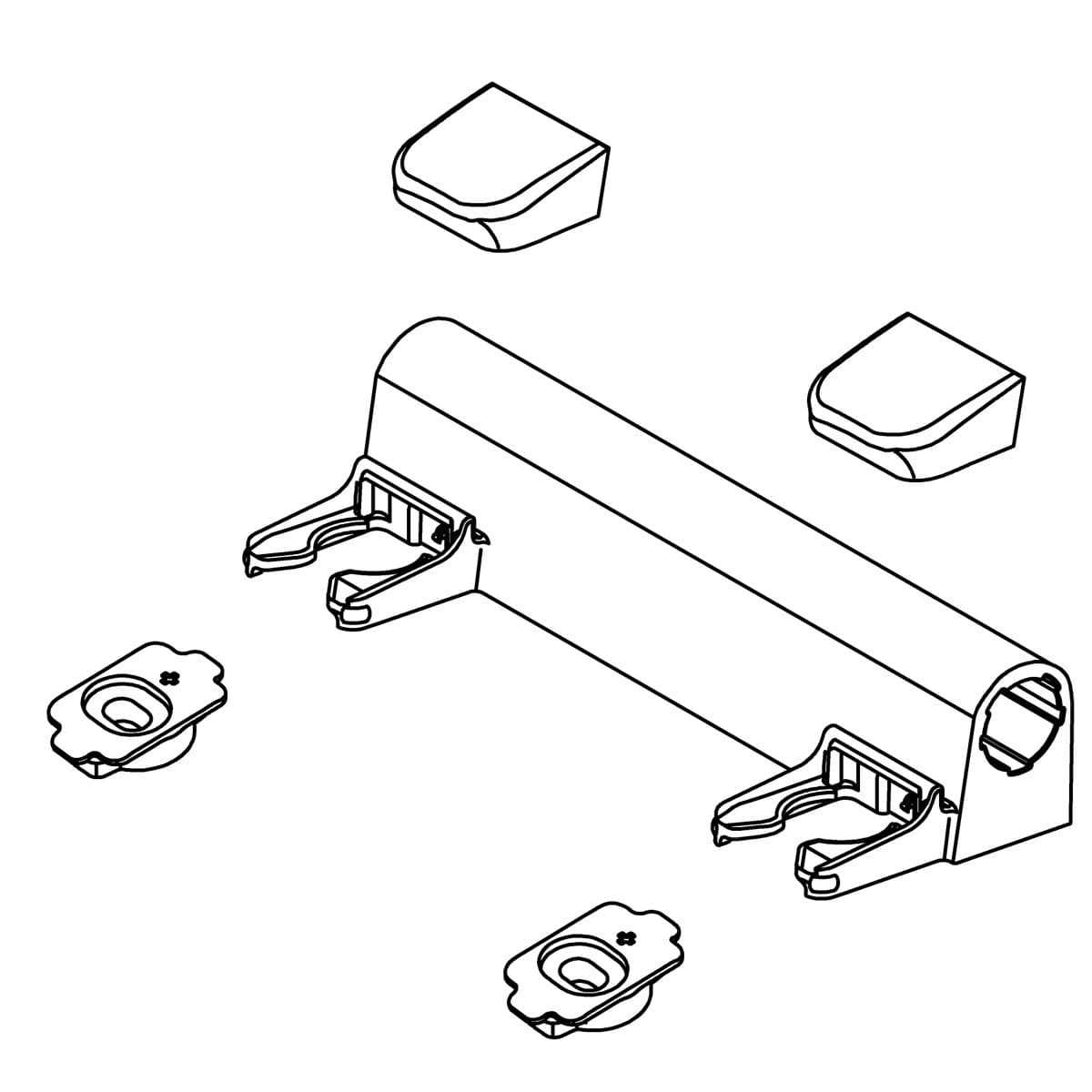 Kohler Genuine Parts Hinge Assembly - White by Kohler Genuine Parts