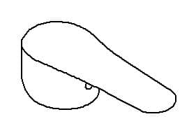 Kohler Genuine Parts Lever - Brushed Chrome by Kohler Genuine Parts