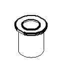 Kohler Genuine Parts NUT, Showerhead, 2.5 GPM, China - Vibrant Brushed Nickel by Kohler Genuine Parts