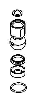 Kohler Genuine Parts KIT, BALL Joint ASSY - French Gold by Kohler Genuine Parts