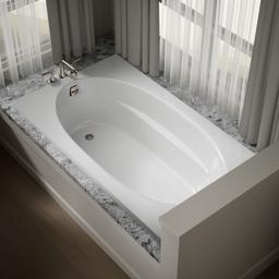Kohler Windward 72'' x 42'' drop-in bath - White - image 2