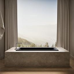 Kohler Underscore 60'' x 30'' alcove bath with Bask heated surface, right drain - Black - image 4