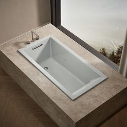 Kohler Underscore 60'' x 30'' drop-in bath - Ice Grey - image 2