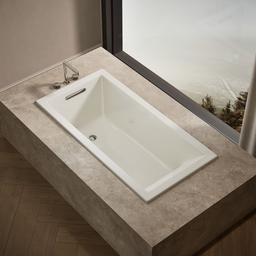 Kohler Underscore 60'' x 30'' drop-in bath - Biscuit - image 2