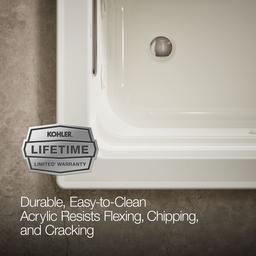 Archer 60'' x 32'' drop-in Heated BubbleMassageE air bath and whirlpool - image 7