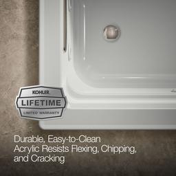 Archer 60'' x 32'' drop-in Heated BubbleMassageE air bath and whirlpool - image 8