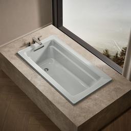 Archer 60'' x 32'' alcove bath with Bask heated surface, right drain - image 2