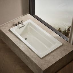 Archer 60'' x 32'' alcove bath with Bask heated surface, right drain - image 2