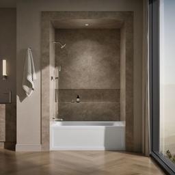 Archer 60'' x 32'' alcove bath, left drain - image 4