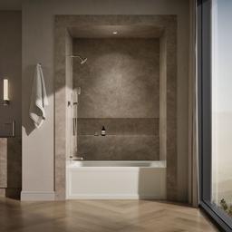 Archer 60'' x 32'' alcove bath, left drain - image 4