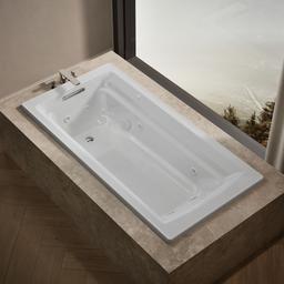 Archer 72'' x 36'' drop-in Heated BubbleMassageE air bath and whirlpool - image 2