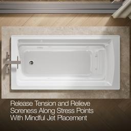 Archer 72'' x 36'' drop-in Heated BubbleMassageE air bath and whirlpool - image 6