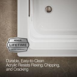 Archer 72'' x 36'' drop-in Heated BubbleMassageE air bath and whirlpool - image 7