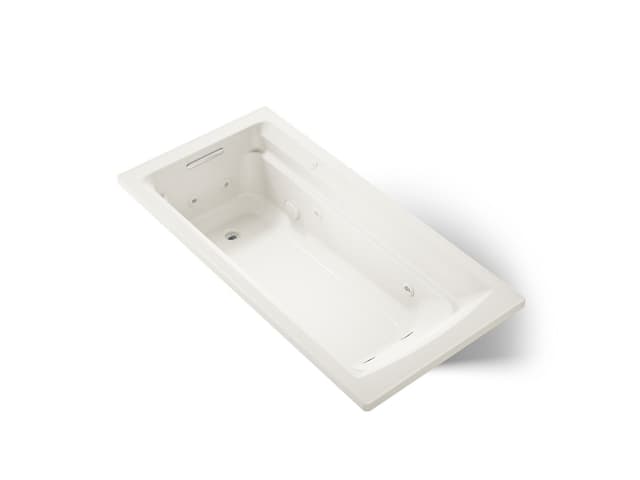 Kohler Archer 72'' x 36'' drop-in whirlpool bath - Biscuit