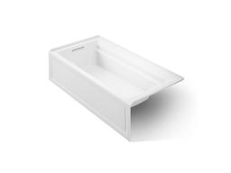 Archer 72'' x 36'' alcove Heated BubbleMassageE air bath, left drain - image 1