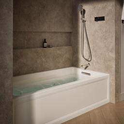 Archer 72'' x 36'' alcove whirlpool bath, right drain - image 2