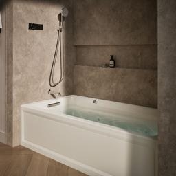 Archer 72'' x 36'' alcove whirlpool bath with Bask heated surface, left drain - image 2