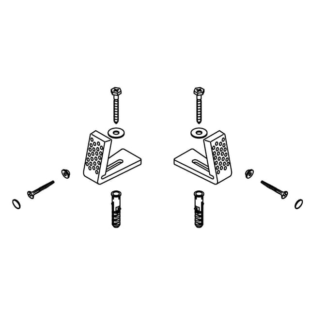 Kohler Genuine Parts Floor Mounting KIT - White