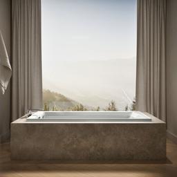 Archer 72'' x 36'' alcove bath, right drain - image 4
