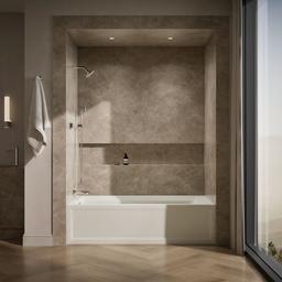 Archer 72'' x 36'' alcove bath, left drain - image 4